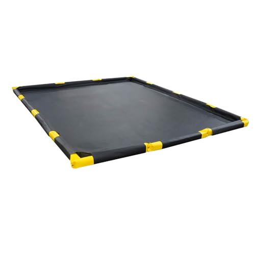 Black Diamond Stinger Spillpal Foam Wall Berm, 4'x4', Black, Compact, Versatile, Protection Equipment