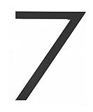 1 Stück 30 cm Edelstahl schwimmende Hausnummern Türschilder,5 Straßenadresse Schild Außentürnummer for Hof-Mailbox 0–9(7)