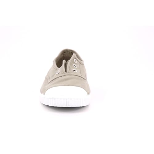 Chaussures bébé tissu coton pour l'école et le parc Cienta thé vert élastique - 4