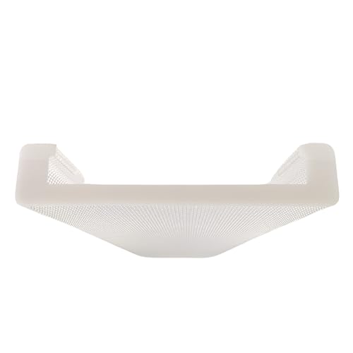 Image of 4ft Wrap Around Light Cover Diffuser 10 inch inch W x 2 inch inch H x 47 13 /16″ L with White End Caps (Between Hook = 7 3 /4 inch inch) (TF-253A), Clear Prismatic