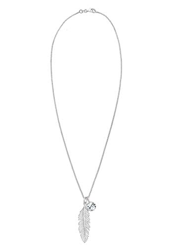 Elli Necklace Feather Crystal in 925 Sterling Silver - Image 4