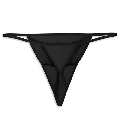 Sexy Basics Women's 12 Pack String Bikini - T-Back Thong Underwear | Buttery Soft No Show Panties