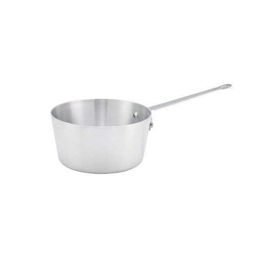 Winco ASP-5 5-Quart 9-34 x 5-14 Aluminum Sauce Pan with Handle Commercial Grade Stewpan Saucepan with Metal Handle