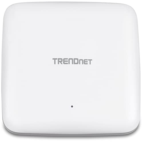 Trendnet Ax1800 Dual Band Wifi 6 Poe+ Access Point, 1201Mbps Wifi Ax + 576Mbps Wifi N, Mu-Mimo, Ofdma,1024 Qam, Wds, Client Bridge, Wds Bridge, Ap, Wds Station, White, Tew-921Dap #TOP4