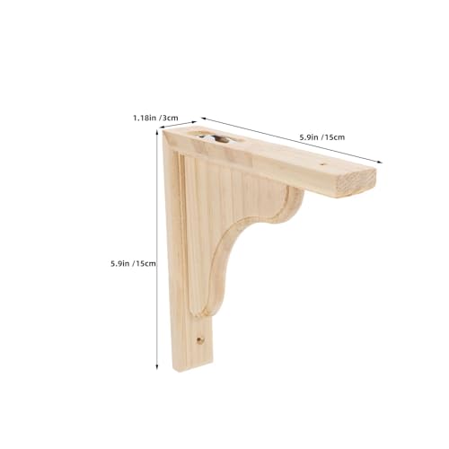 Soportes triangulares de madera estantes flotantes sala estar cocina 3