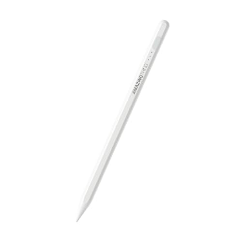 AMAZINGTHING Active Stylus Pen for iPad Pro/Air/Mini, Palm Rejection, Tilt Sensitivity, Magnetic Wireless Charging, Affordable Alternative to Apple Pencil 2nd Generation