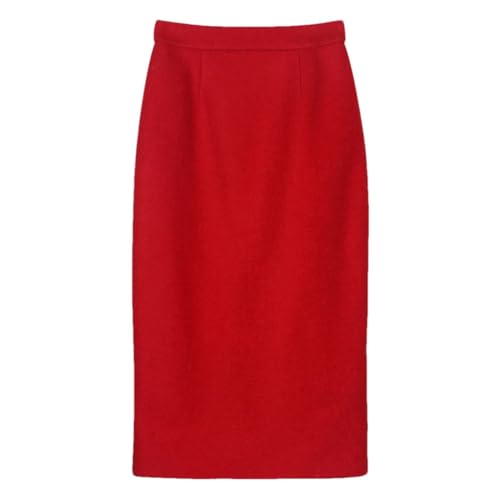Women's Slim-Fit Solid Color Professional Skirt