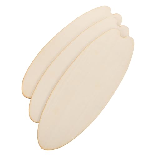 Holibanna 3 piezas Tablas Surf Decorativas Madera sin Terminar para Pintar Decoración Pared Playa Exterior y Habitación Infantil Estilo Hawaiano DIY