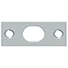 Deltana SP12EFB26D 2-1/4" Length X 1" Width Strike Plate For Extension Flush Bolt Brushed Chrome