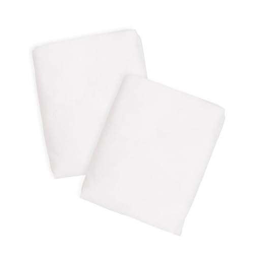 - Confezione Da 2 Coprimaterassi Per Culle Per Neonati Proteggi Materasso Regolabile Impermeabile e Traspirante con Elastico Fodera in Spugna 100% Poliuretano Antibatterica Culla 60x120cm