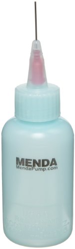 Menda 35292 Blue LDPE ESD Dissipative Flux Bottle with 20 AWG Needle, 2oz Capacity