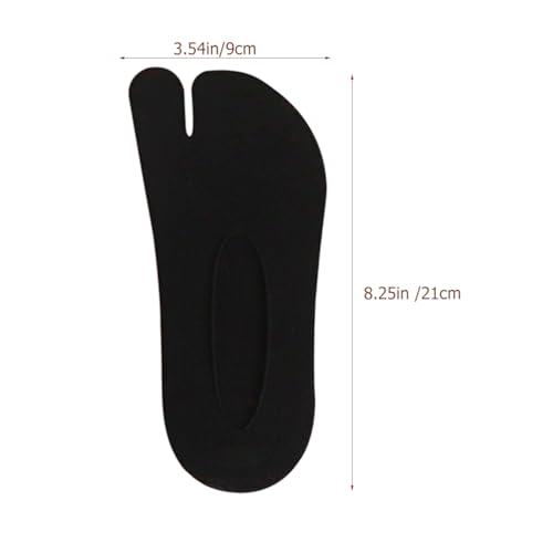 GALPADA 3 Pairs Toe Separator Socks, 2 Toe Low Cut Liner Two Finger No Show Socks for Women Men (Black, White, Gray)3