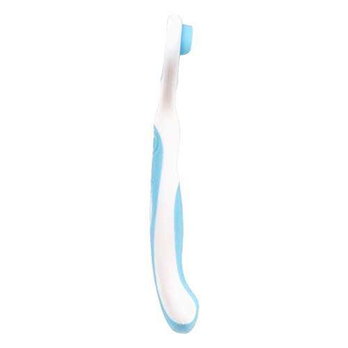 Image of Hopop BPA Free Tongue Cleaner Toothbrush 100% Safe For Kids Age From 1-3 Years (1 Pc, Blue)