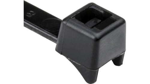 Image of HellermannTyton 112-52112 CTT60R-PA66HS-BK Cable Ties 205 mm 4.70 mm Black Heat Stabilised Pack of 100