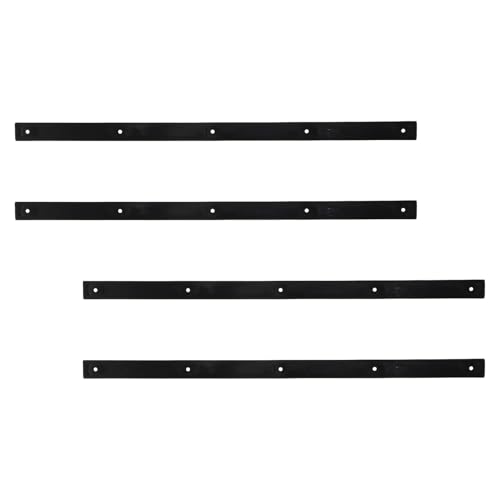 Rails de skateboard noirs lot de 4 protections nervurées 36cm