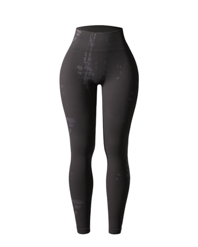 Image of AUROLA Serpent Snake Seamless Scrunch Workout Leggings for Women,Girls Squat Proof Ribbed Thick Active Gym Pants