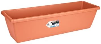elho Barcelona Xl 60 - Planter for Balcony & Outdoor - Ø 59.0 x H 20.5 cm - Brown/Terra
