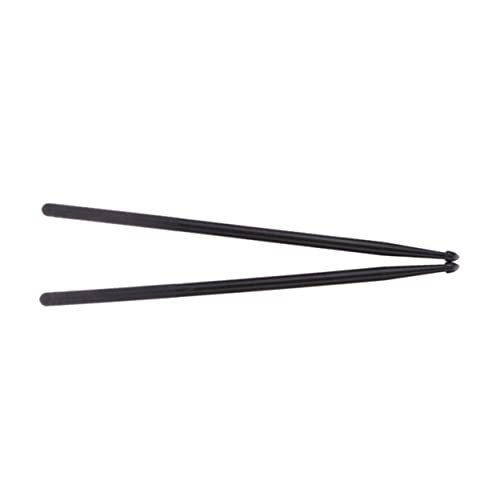 Par de baquetas de nylon ligeras negras miniatura 5