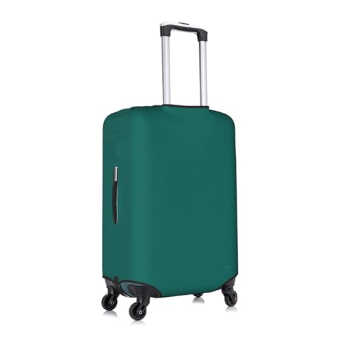 Solid dark green Printed luggage cover, double stitching all around, high elastic material, suitable for travel and business trip2