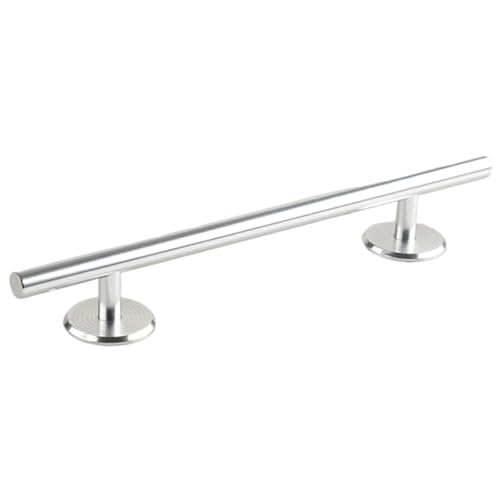 Jiuvaso Fingerboard Rail Rotondo Skateboard Rail Giochi in Metallo Finger Board novità Professionale Prop Aiuto per l'Allenamento Asta per Ostacoli, Argento