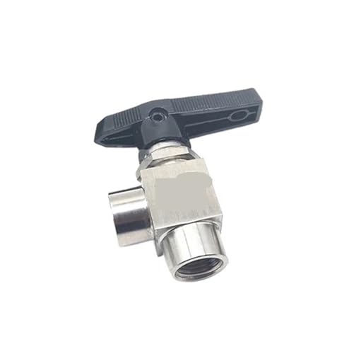 Vanne à bille 1/4 pouce type angle taraudé pour panneau instrumentation - 2