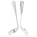 LALAFINA 10pcs Angled Fork Utensil Elderly Care Products Curved Fork for Patients Tableware