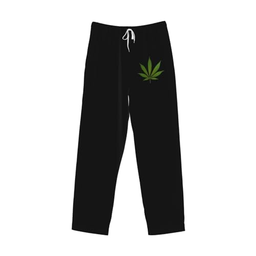 Marijuana Leaf Pajama Pants Lounge Pants For Mens Comfy Sleep Pants Lightweight Pjs Bottoms Wide Leg Sleepwear 6