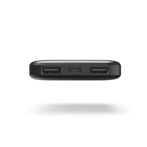 Hama Power Pack do ładowania telefonu 5000 mAh (powerbank, szybkie ładowanie, 2 x USB A, USB C, pojemny, lekki, mały, ładowarka) antracyt szary