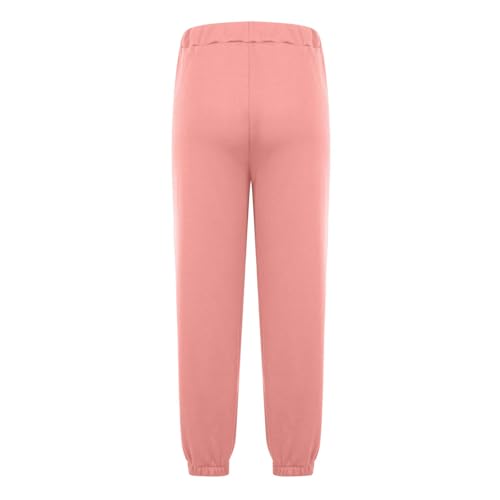 Mens Baggy Heavyweight Cargo Sweatpants Elastic Waist Drawstring Jogger Pants Casual Pockets Fleece Athletic Trousers3