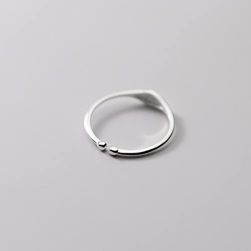Bague ajustable argent 925 ovale le cadeau idéal pour un mariage