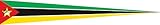 Bandiera del Mozambico – Bandiera del Paese in verde, nero, giallo, bianco e rosso / 60 x 40 cm