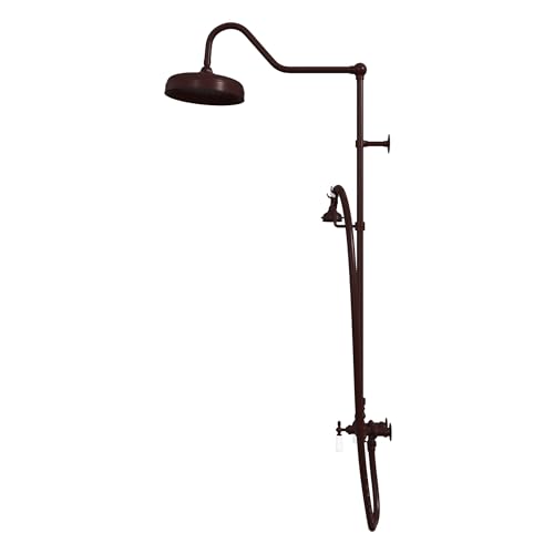 Image of Abbey 10 x 34 1 /2 Shower Faucet Set with Handshower, Oil Rubbed Bronze