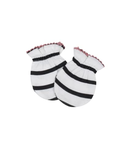 Gerber 4 Pack Organic Cotton Baby Girl Rainbow Mittens (Size 0-3 Months)3
