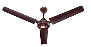 AIRELEC gloria bldc energy saving 5 star rated 1200 mm, 3 blade high speed ceiling fan with remote cherry brown