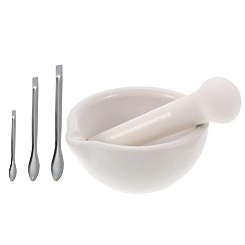 STOBOK 1 Conjunto de Argamassa E Pilão Definir Especiarias Cerâmicas Misturando O Triturador Tigela
