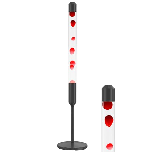 Image of Kyzfy 47.5-Inch Liquid Motion Lamp,Magma Lamp, Mood Relaxation Light,Suitable for Home Decoration, Living Room, Office, Bedroom, cafe (47.5-inch red Wax)