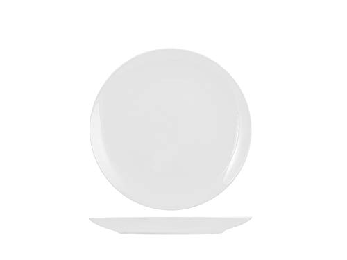 H&H Set 12 Piatti Frutta, New Bone China, 20.5cm