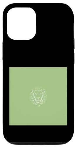 ���C�I���w�b�h �A�t���J�쐶�����T�t�@�� - �O���[�� �X�}�z�P�[�X iPhone 12/12 Pro �p