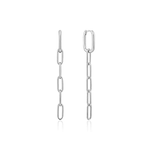 Boucles d'oreilles trombone 40mm chaîne pendantes femmes piercing