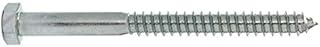 Hex Head Lag Bolt, Zinc, 0.5 x 6-In., 25-Ct.