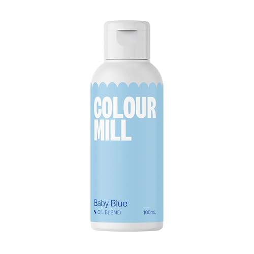 Colour Mill Oil Blend Food Colouring Baby Blue: Colorante Alimentario Liposolubles a Base de Aceite - 100 ml