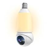 Light Bulb Security Camera 2K HD, 5G&2.4G WiFi Wireless Outdoor Lightbulb Camera for Home Security...