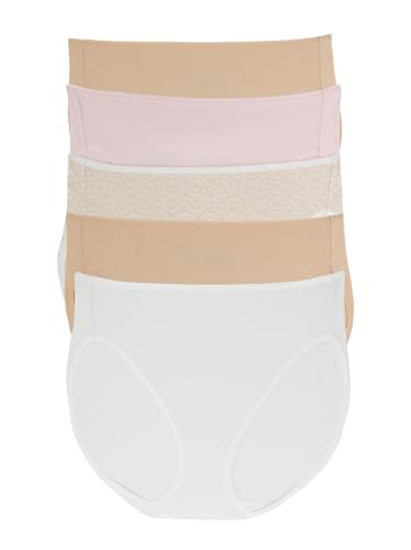 Felina - Cotton Modal Full Coverage Hi-Cut Underwear 5-Pack - Comfortable Cotton Hi-Cut Underwear for Women