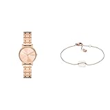 Bracelet en acier inoxydable doré rose.