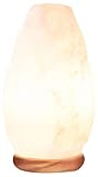 Himalayan Glow Crystal Salt Lamp, 5-7 LBS Hand Curved Night Light, Salt Lamp with Neem Wooden Base, Best for Gift and Home Decor (ETL Certified) – White