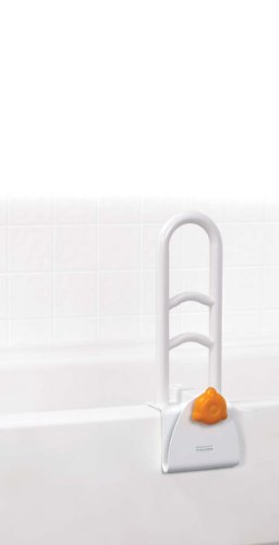Drive Medical Michael Graves Clamp on Tub Rail, White