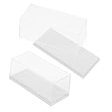 BESPORTBLE 2 Piezas Base y Tapa Vitrina Expositora Antigolpes y Antipolvo para Colecciones y Figuras Pequeñas