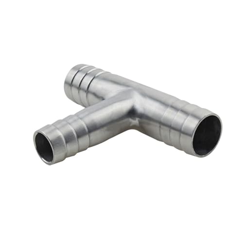 Reductor de manguera en T de 3 vías con conector de acero inoxidable 2