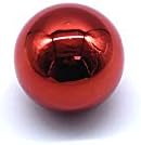 Arcity 2 Pcs Arcade Joystick Ball Top Chrome Handle Rocker Round Head for Arcade Fighting Joystick Controller Game DIY Parts Kit Replacement M6 Red and Blue Durable New