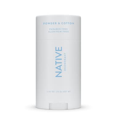 Native Deodorant | Natural Deodorant for Women and Men, Seasonal Scents, Aluminum Free with Baking Soda, Probiotics, Coconut Oil and Shea Butter | Powder & Cotton